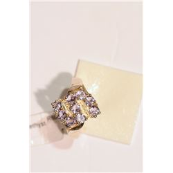 STERLING SILVER AMETHYST RING
