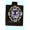 Image 2 : STERLING SILVER AMETHYST BROOCH