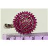 Image 2 : STERLING SILVER RUBY (10.88CT) PENDANT