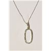 Image 1 : 14KT WHITE GOLD PENDANT NECKLACE W/