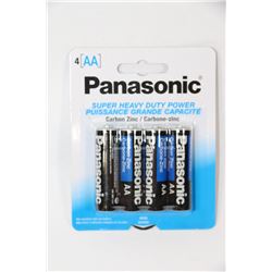 4 PACKS OF PANASONIC AA BATTERIES