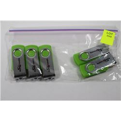 BAG OF 5 119MB USB FLASH DRIVES