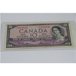 1954 TEN DOLLAR BANK OF CANADA NOTE