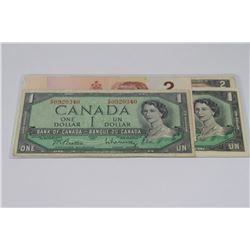 COLLECTION OF CANADIAN CURRENCY INCLUDES