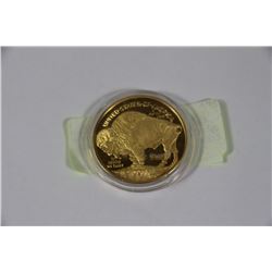 2011 GOLD PLATED BUFFALO HEAD COIN