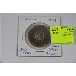 CANADA 1864/1964 MINT SILVER DOLLAR