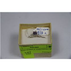 NATURAL PURPLE AMETHYST RING