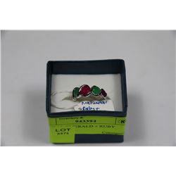 NATURAL EMERALD + RUBY