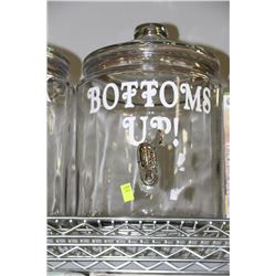2 GALLON DRINK DISPENSER"BOTTOMS UP"