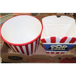 2 POPCORN BOWLS