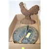 Image 1 : IRON SUN DIAL + ROOSTER