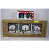 Image 1 : 2 MUGS + CHRISTMAS SNOWMAN PICTURE