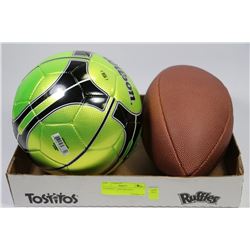 FOOTBALL + SOCCER BALL