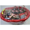 Image 1 : BASKET OF COLLECTIBLE CHRISTMAS COCA COLA ITEMS
