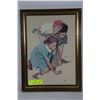 Image 1 : NORMAN ROCKWELL COLLECTER PLATE AND FRAMED PICTURE