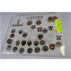 SET OF CANADIAN COINS 1867-1992