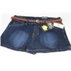 Image 1 : SWEET JEANS, DESIGNER SHORTS W/ BELT