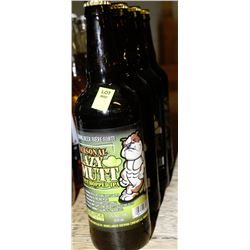 4 BOTTLES OF LAZY MUTT STRONG BEER