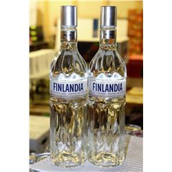 2 BOTTLES OF FINLANDIA VODKA