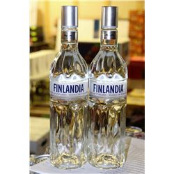 2 BOTTLES OF FINLANDIA VODKA