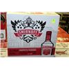 Image 1 : CASE OF 12 BOTTLES OF SMIRINOFF VODKA
