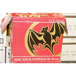 CASE OF 12 BOTTLES OF BACARDI PREMIUM RUM
