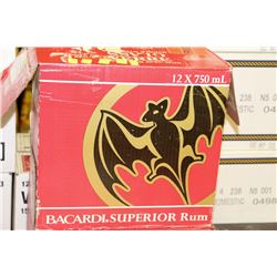 CASE OF 12 BOTTLES OF BACARDI PREMIUM RUM