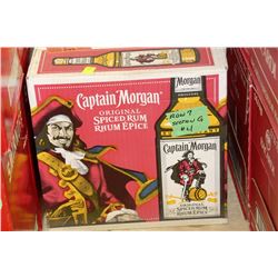 CASE OF 12 BOTTLES OF CAPTAIN MORGAN SPICED RUM