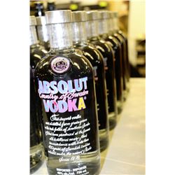 6 BOTTLES OF 750ML ABSOLUT VODKA
