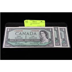 LOT OF 3 1954 ONE DOLLAR BANKNOTES