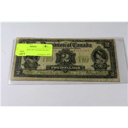 1914 DOMINION OF CANADA $2 BILL