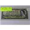 Image 1 : 1954 CANADA $20 BILL