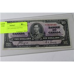 1937 BANK OF CANADA $10 BILL