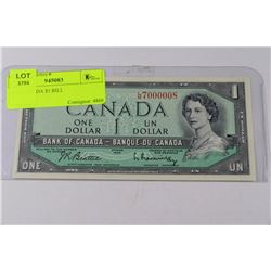 1954 CANADA $1 BILL