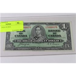 1937 CANADA $1 BILL
