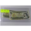 Image 1 : PAIR OF 1973 BANK OF CANADA $1 BILL
