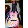 Image 1 : GUITAR DISNEY PINK WITH STRAP & BAG CASE