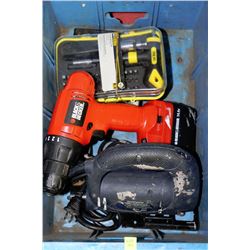 CRATE OF ASSORTED TOOLS INCLUDING 43 PIECE