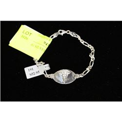 STERLING SILVER BRACELET 7"