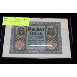 1922 GERMAN 100 MARK BANKNOTE