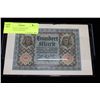Image 1 : 1922 GERMAN 100 MARK BANKNOTE