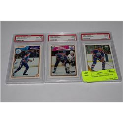 SET OF 3 MARK MESSIER HOCKEY CARDS