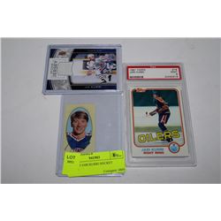 SET OF 3 JARI KURRI HOCKEY CARDS