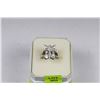 Image 1 : STERLING SILVER CZ RING
