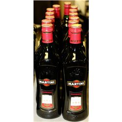 13 BOTTLES OF MARTINI ROSSO
