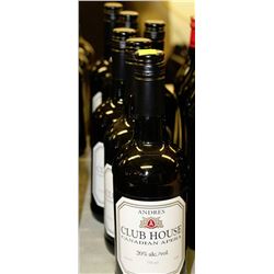 6 BOTTLES OF 750ML CLUB HOUSE CANADIAN WINE