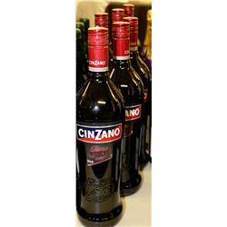 6 BOTTLES OF 1L CINZANO ROSSO