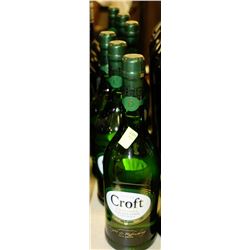 6 BOTTLES OF 750ML OF CROFT FINE PALE CREAM