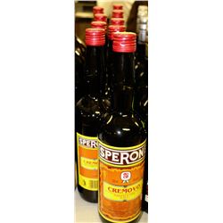 9 BOTTLES OF 750ML SPERONE CREMOVO
