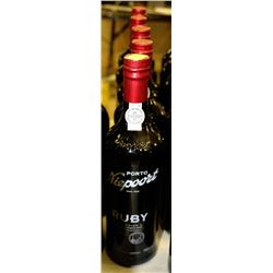 5 BOTTLES OF 750ML NIEPOORT RUBY WINE